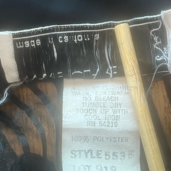 Vintage 80’s Black Frilly Ruffle Sheer Marie Claire CA Dress 9/10 Fairy Goth - Picture 7 of 16